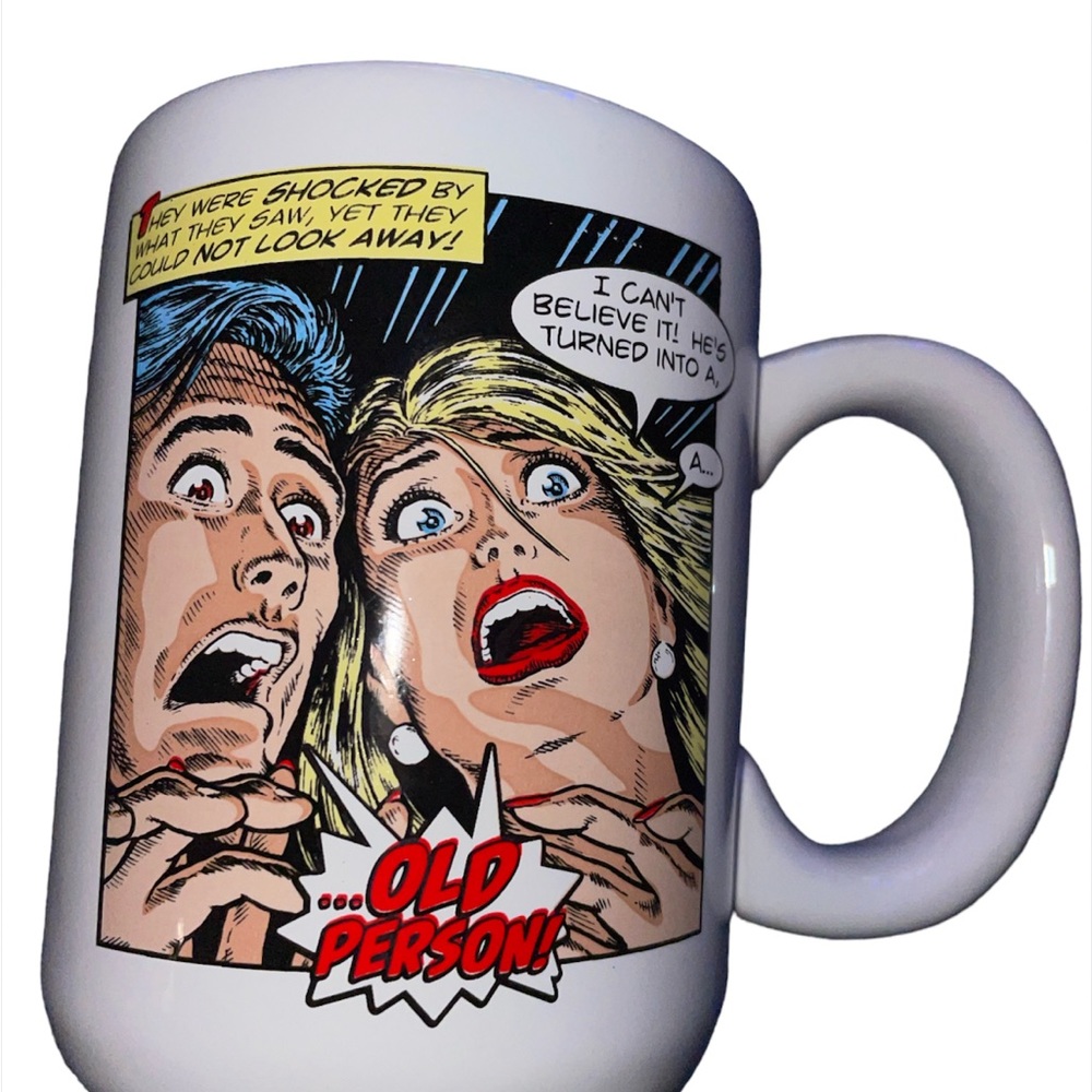 Laid Back CS1424 Men's Old Person Milestone Birthday Ceramic Mug, 14-Ounce